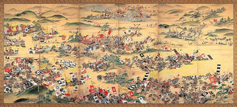 Die Schlacht von Sekigahara; die Entscheidungsschlacht im Japanischen Bürgerkrieg zwischen den Clans Tokugawa und Ishida